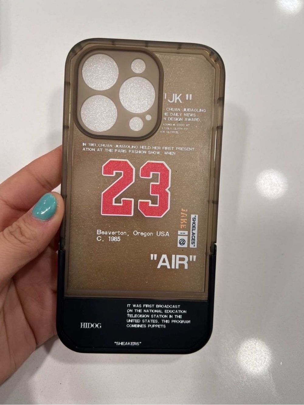 23 'AIR' Clear Brown Protective IPhone 13 Case